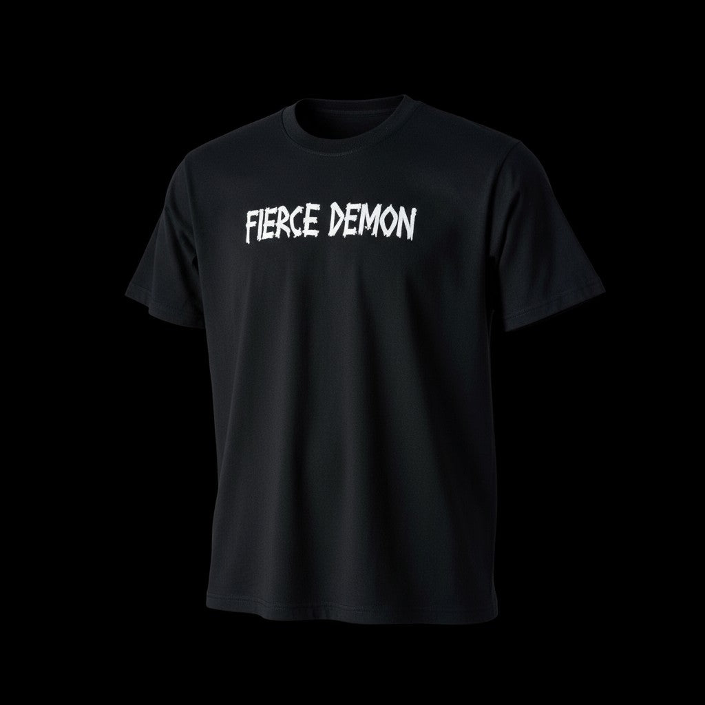 Premium Puff Printed Cotton T-Shirt – Black | 100% Pure Cotton, Superior Strength, Breathable Comfort