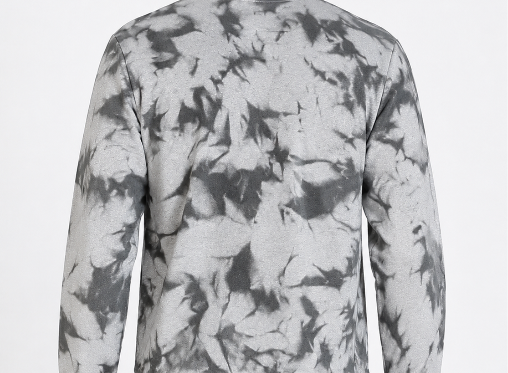 Men's Grey Acid Wash Oversized Sweatshirt | Premium 330 GSM Cotton