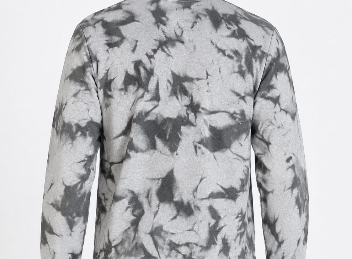 Men's Grey Acid Wash Oversized Sweatshirt | Premium 330 GSM Cotton