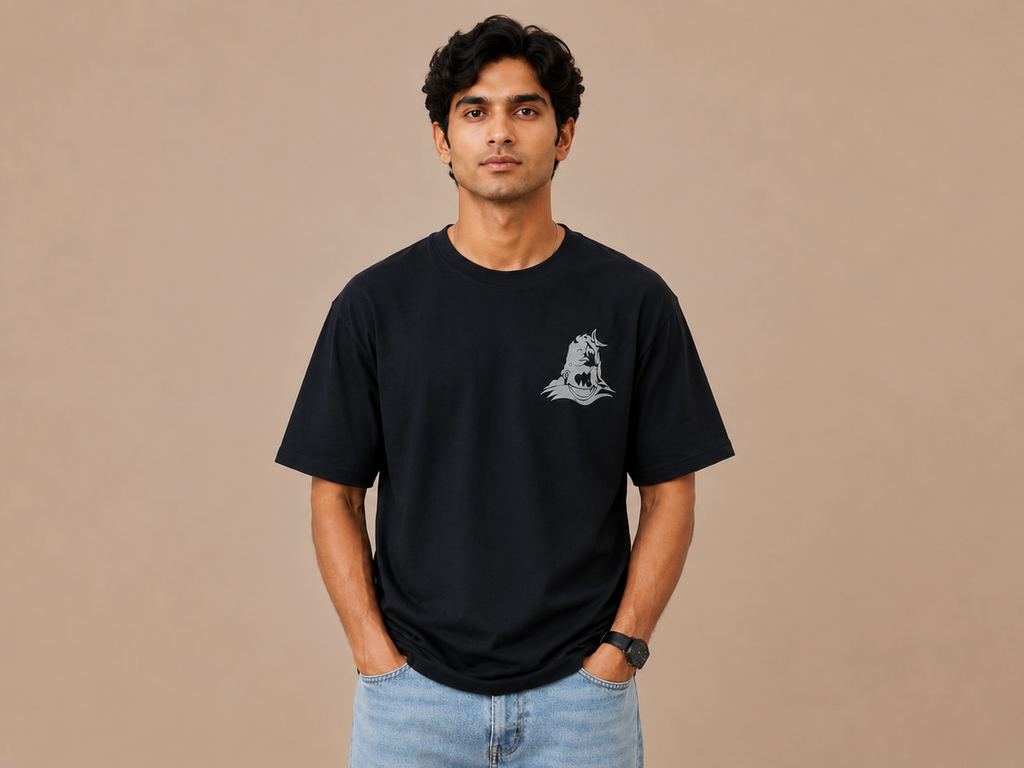VersaVara Protector of the Weak Oversized Shiva T-Shirt | 240 GSM Premium Cotton
