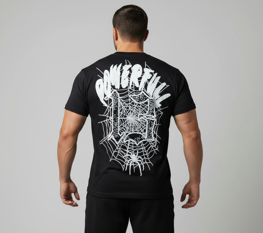 Premium Puff Printed Cotton T-Shirt – Black | 100% Pure Cotton, Superior Strength, Breathable Comfort